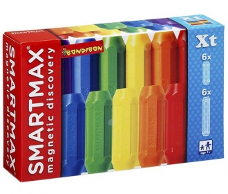 Магнитный конструктор BONDIBON SMARTMAX, дополнительный набор,6 коротких и 6 длинных палочек